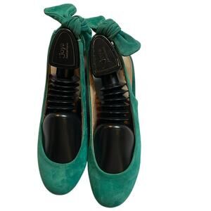 Sole Society Green Suede Leather Shoe. 8